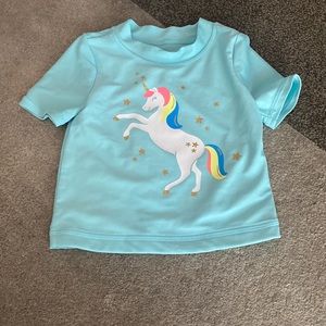 CARTERS Baby Girl Unicorn Rashguard with Gymboree hat